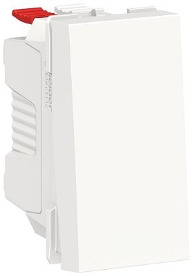 Выключатель кнопочный, 10А, 1 модуль, белый, Unica NEW NU310618 3935 фото