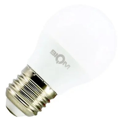Свiтлодiодна лампа Biom BT-543 G45 4W E27 3000К матова 00-00001413 фото