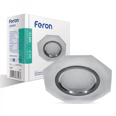 Встраиваемый светильник Feron CD8020 с LED подсветкой 6609 фото