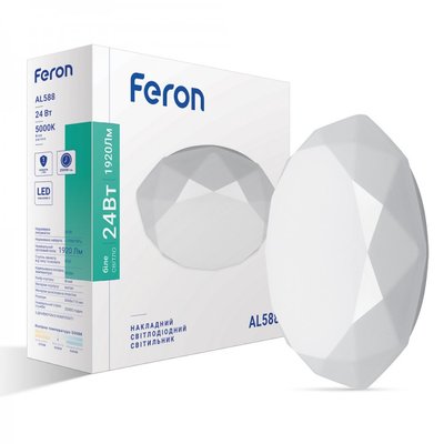 Світлодіодний світильник Feron AL588 24W 5000К 40193 фото