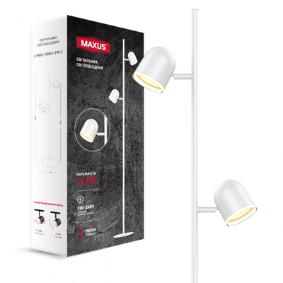 Спот світильник на 2 лампи MAXUS MSL-01F 2x4W 4100K білий 2-MSL-10841-FW фото