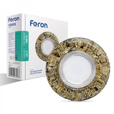 Встраиваемый светильник Feron CD830 с LED подсветкой 6614 фото