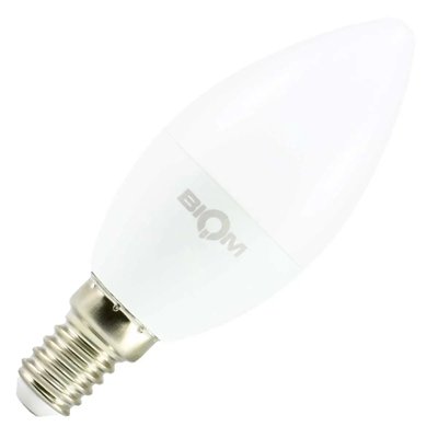 Свiтлодiодна лампа Biom BT-549 C37 4W E14 3000К матова 00-00001423 фото