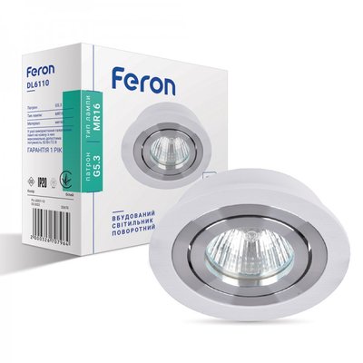 Встраиваемый светильник Feron DL6110 белый 6480 фото