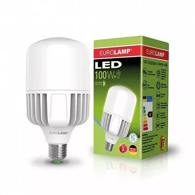 Світлодіодна EUROLAMP LED Лампа високопотужна 100W E40 6500K LED-HP-100406 фото