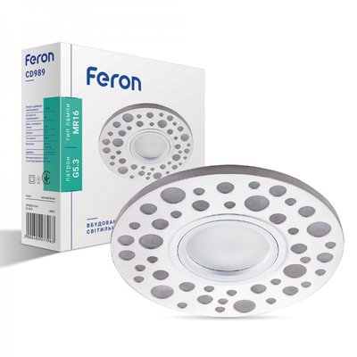 Встраиваемый светильник Feron CD989 с RGB подсветкой 6628 фото