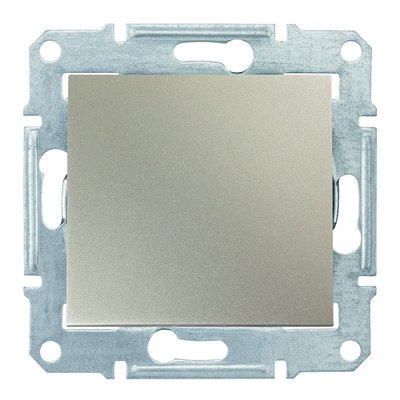 Одноклавишный выключатель 10А-250В Титан, Sedna SDN0100168 3422 фото