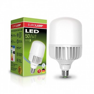 Світлодіодна EUROLAMP LED Лампа високопотужна 50W E40 6500K LED-HP-50406 фото