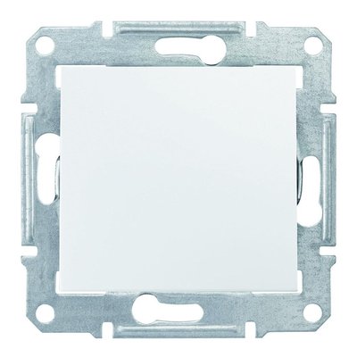 Одноклавишный выключатель 10А-250В, Белый, Sedna SDN0100121 3426 фото