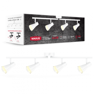 Світовий світильник 4 лампи MAXUS MSL-02C 4x4W 4100K білий 4-MSL-21641-CW фото