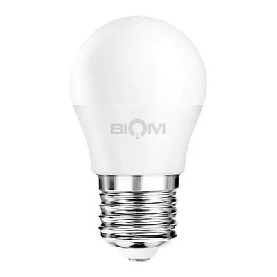 Светодиодная лампа Biom BT-584 G45 9W E27 4500К матовая 00-00012229 фото