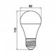 Світлодіодна лампа Biom BT-509 A60 10W E27 3000К матова 00-00001429 фото 2