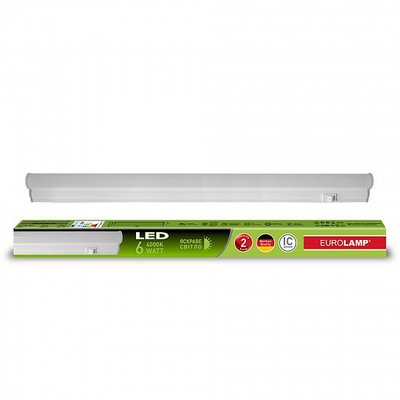 Світлодіодний EUROLAMP LED Світильник лінійний IP44 6W 4000K (T5) LED-FX(T5)-6/4 фото