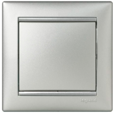 Кнопка Legrand Valena 770111 алюминий 11330 фото