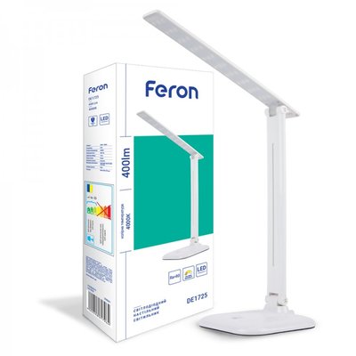 Настільний світлодіодний світильник (настільна лампа) Feron DE1725 9W 4000K 29861 фото