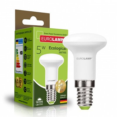 Світлодіодна рефлекторна EUROLAMP LED Лампа ЕКО R39 5W E14 3000K LED-R39-05142(P) фото