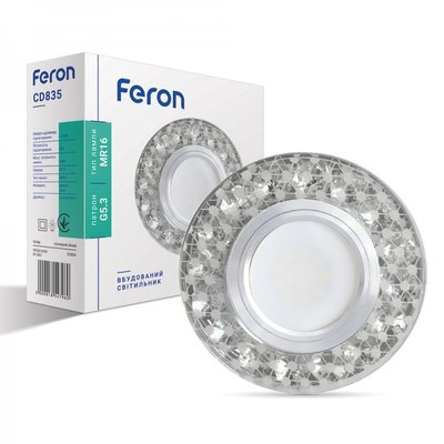 Встраиваемый светильник Feron CD835 с LED подсветкой 6536 фото