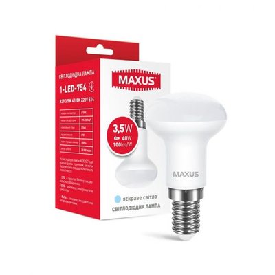 Лампа светодиодная MAXUS R39 3,5W 4100K 220V E14 1-LED-754 фото
