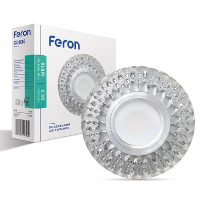 Встраиваемый светильник Feron CD836 с LED подсветкой 6538 фото
