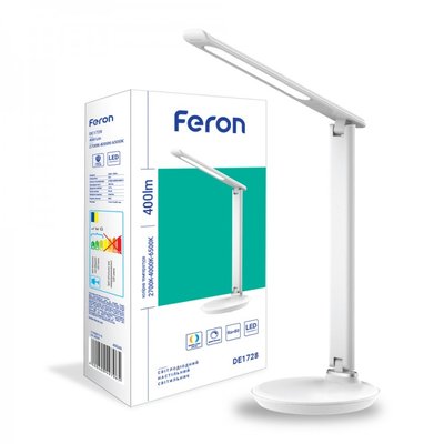 Настільний світлодіодний світильник (настільна лампа) Feron DE1728 40049 фото