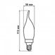Світлодіодна лампа Biom FL-315 C35 LT 4W E14 2800K свічка на вітрі 00-00012270 фото 2