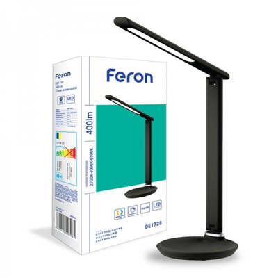 Настільний світлодіодний светильник (настільна лампа) Feron DE1728 400048 фото