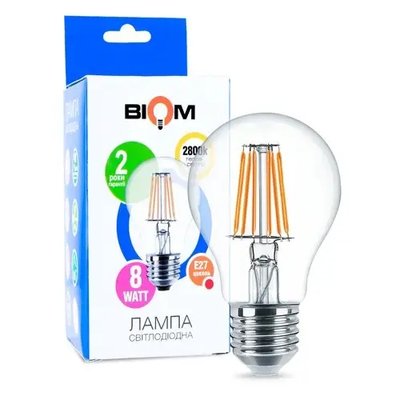 Свiтлодiодна лампа Biom FL-311 A60 8W E27 2800K 00-00001382 фото