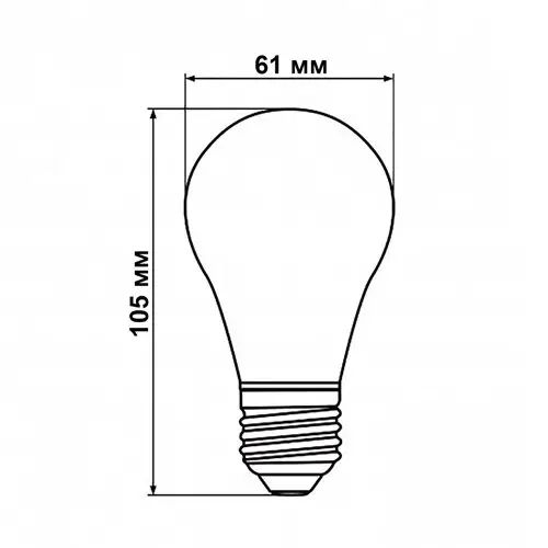 Світлодіодна лампа Biom FL-411 A60 8W E27 2350K Amber 00-00012272 фото
