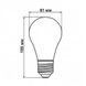 Світлодіодна лампа Biom FL-411 A60 8W E27 2350K Amber 00-00012272 фото 2