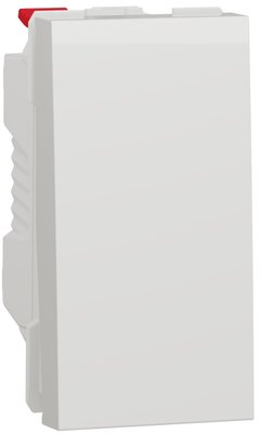 Выключатель 1-клавишный, 10А, 1 модуль, белый, Unica NEW NU310118 3837 фото